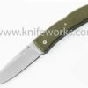 LionSteel Lion Steel Big Opera, 3.54 in D2 Steel Blade, Green G-10 Handles
