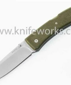 LionSteel Lion Steel Big Opera, 3.54 in D2 Steel Blade, Green G-10 Handles