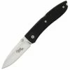 LionSteel Lion STEEL Opera Folding Knife, Black G-10 Handle, Plain Edge