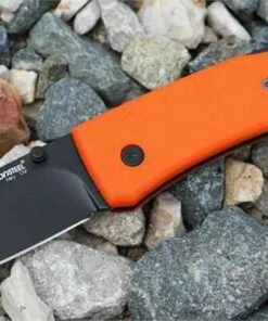 LionSteel Lion Steel Opera Lockback, D2 Steel, Orange G10 Handle