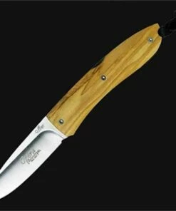 LionSteel Lion Steel Big Opera Folding, 440C Stainless, Olive Wood Handle