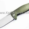 LionSteel Lion Steel Molletta, Green Aluminum Handle, Plain Edge