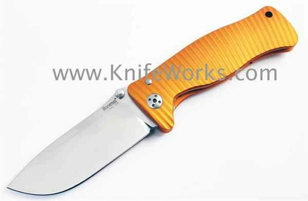 LionSteel Lion Steel Molletta, Orange Aluminum Handle, Plain Edge 1 LionSteel Lion Steel Molletta, Orange Aluminum Handle, Plain Edge