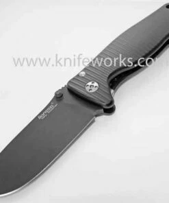 LionSteel Lion Steel SR2, Black Sleipner Steel, Black Aluminum Handle