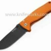 LionSteel Lion Steel SR2, Black Sleipner Steel, Orange Aluminum Handle