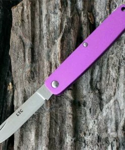 Fallkniven LTCPU Legal to Carry Pen Knife Purple Aluminum Handle