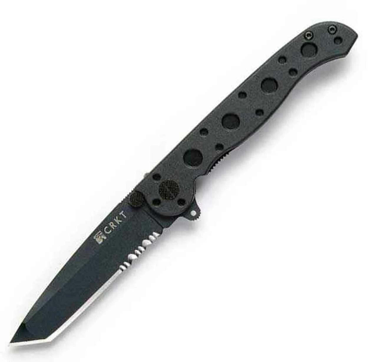 CRKT M16 Carson Black Tanto Combo Blade Zytel Handle 1 CRKT M16 Carson Black Tanto Combo Blade Zytel Handle