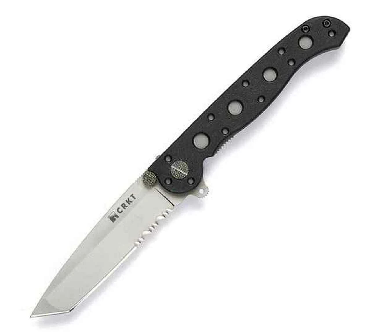 CRKT M16-10Z EDC, 3" 8Cr15MoV Tanto Combo Blade, Black GFN Handle 1 CRKT M16-10Z EDC, 3" 8Cr15MoV Tanto Combo Blade, Black GFN Handle