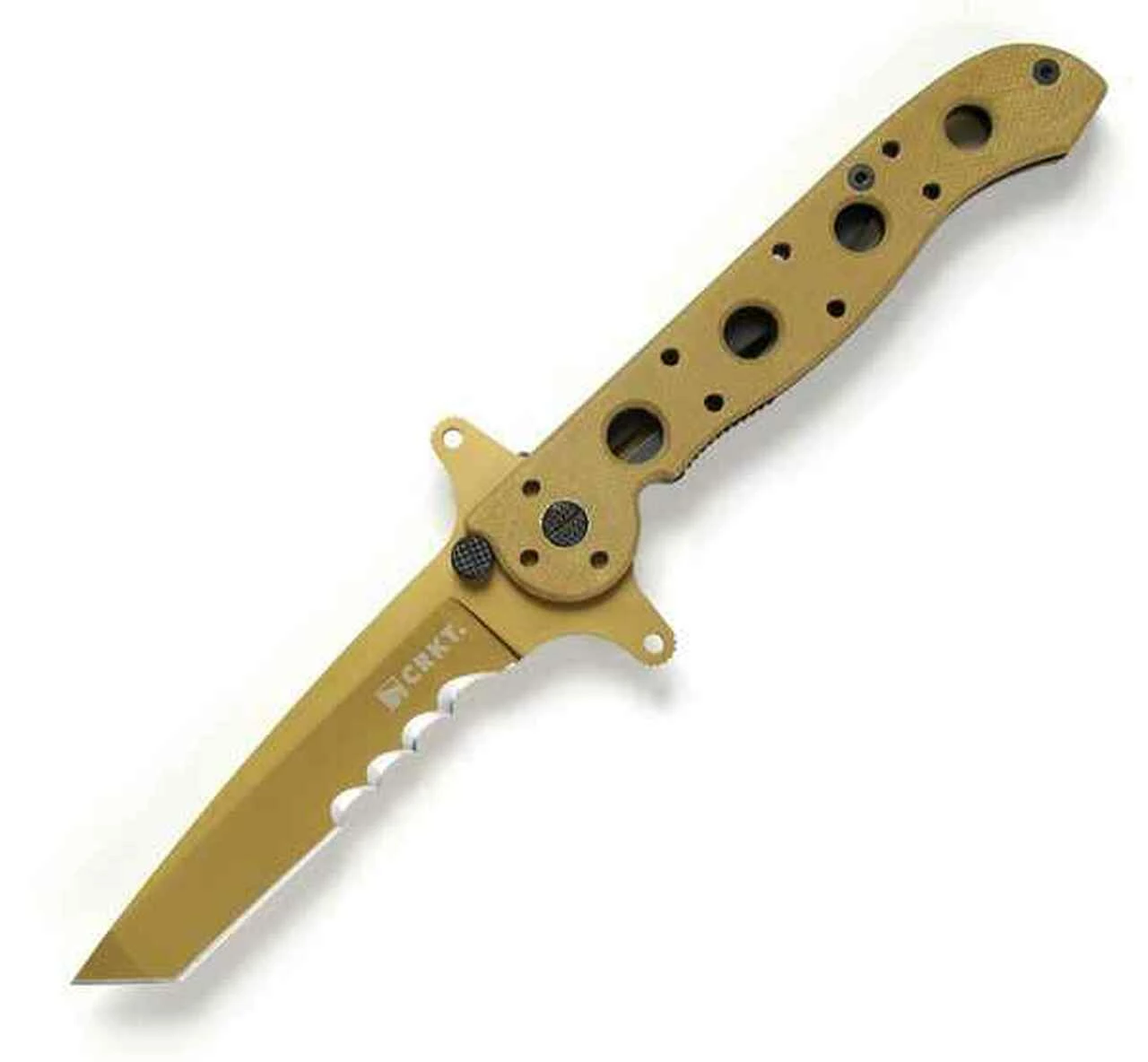 CRKT M16-13DSFG Special Forces, 3.5" 8Cr14MoV Combo Blade, Tan G-10 Handle 1 CRKT M16-13DSFG Special Forces, 3.5" 8Cr14MoV Combo Blade, Tan G-10 Handle