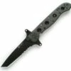 CRKT M-16-13SF Special Forces, 3.5" AUS8 Combo Tanto Blade, Black Aluminum Handle