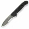 CRKT M21-12G Spear Point, 3.1" 8Cr14MoV Combo Blade, Black G-10 Handle