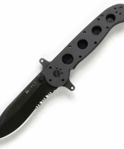 CRKT M21 Special Forces, Black Aluminum, AutoLAWKS, Combo Edge