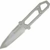 Mantis MANMF1B Gris Combat Kife, 4.5" 420HC SS Plain Blade, 420HC Handle, Nylon Sheath