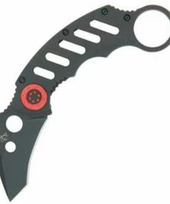 Mantis MK-2 Cing 2 Folding Karambit 2" Tanto Blade, Steel Handle