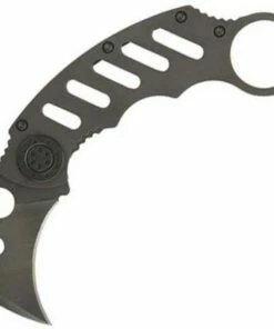 Mantis MK Midnight Folding Karambit 2" Hemispherical Blade, Steel Handle