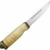 Marttiini Knives Marttiini King Lion Knife, 9 1/4" Overall, Curly Birch Wood Handle with Cast Bronze Ferrule