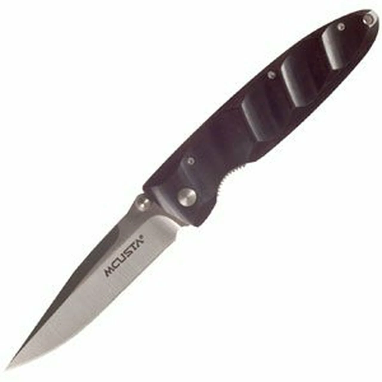 Mcusta Basic Folder African Ebony Wood, Black Cordura Sheath 1 Mcusta Basic Folder African Ebony Wood, Black Cordura Sheath