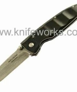 Mcusta Damascus Basic Folder Black Micarta