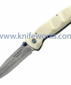 Mcusta Damascus Basic Folder DuPont Korian Handle