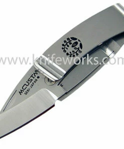 Mcusta Money Clip Fuji, Closed Framelock, Stainless Steel