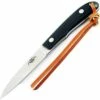 Moki Banff, Black linen micarta handles, 7 1/2" overall
