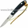 Moki Banff, Black linen micarta handles, 7" overall