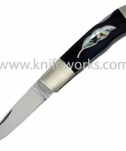 Moki Leaf, Ironwood w/MOP & Abalone Inlay Handle