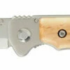 Marttiini Knives Marttiini Lynx Linerlock Curly Birch Folding Knife Polar W SS Blade