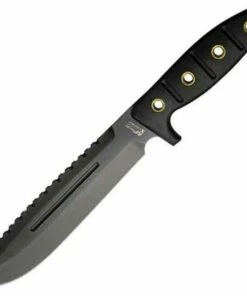 MTech Xtreme MTX8055 Tactical Bowie, 8.5" SS Blade, Black G-10 Handle, Green Digital Camo Sheath, Diamond Sharpening Stone