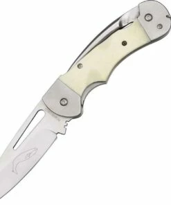 Myerchin Generation 2 Captain - Classic Series, 3 1/4 in Plain Edge, White Smooth Bone