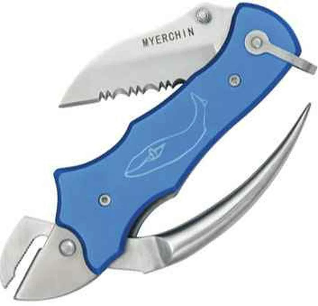 Myerchin Sailors Tool, Blue metal handles 1 Myerchin Sailors Tool, Blue metal handles