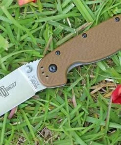 Ontario Rat Folder, Satin Blade, Coyote Brown, Plain Edge