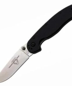 Ontario Rat Model II, 7" O/A Length, Satin Blade, Black Nylon Handles