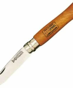Opinel Carbon Blade No10 Folding Knife OP13100, 3.95" Carbon Steel, Beechwood Handle (016230)