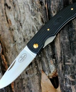 Fallkniven PCAU Lightweight folder Black Grilon Handle with Gold Plated Pivot
