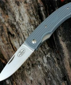 Fallkniven PCGH Lightweight Folder, 2.87" Laminated Cobalt Steel with Gray Grilon Handle