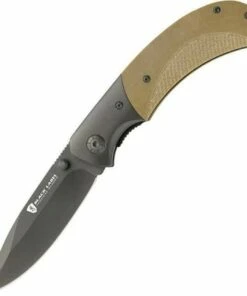 Browning Knives Browning Black Label Checkmate, Black Blade, Coyote Tan G-10 Handle
