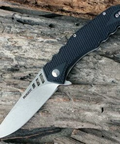 CRKT Ruger 1703 Follow-Through Compact, 3.25 in. Drop Point Blade, Matthew Lerch Design Linerlock Folding Knife