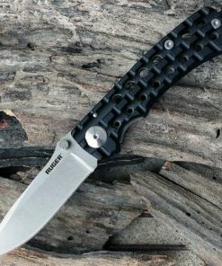 CRKT Ruger 1803 Go-N-Heavy Compact, 3.5 in. Drop Point Blade, Bill Harsey Design Folding Knife