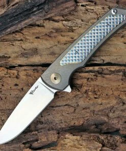 Reate Knives Wave, 3.375 in. M390 Blade, Titanium Frame Lock Flipper
