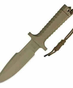 RPW Survival Knives RPW X46 6" Bowie Tan, Plain Edge