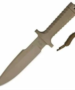 RPW Survival Knives RPW X46 7" Bowie Tan, Plain Edge