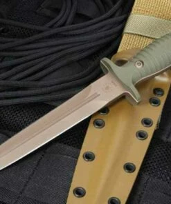 #Spartan Blades George V14 Dagger, CPM S35VN Earth Dagger, OD Green G10 Handle, Tan Kydex Sheath