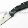 Spyderco Knives Spyderco Delica Flat Ground, C11FPBK, VG10 Satin Plain Blade, Black FRN Handles