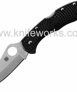 Spyderco Knives Spyderco C11PBK Delica 4, 2.875" VG-10 Plain Blade, Black FRN Handle