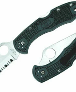 Spyderco Knives Spyderco C11PSFG Delica 4, 2.875" VG-10 Combo Blade, Foliage Green FRN Handle