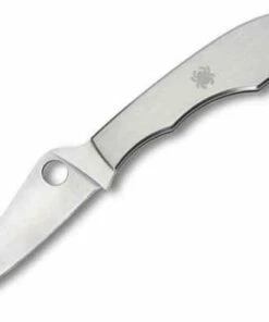 Spyderco Knives Spyderco GrassHopper C138P, 2.313" 3Cr Plain Blade, Stainless Steel