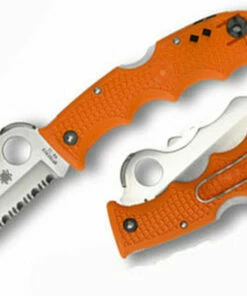 Spyderco Knives Spyderco C79PSOR Assit Lightweight, 3.687" VG-10 , Orange FRN Handle