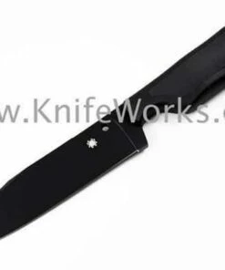 Spyderco Knives Spyderco Perrin Street Bowie FB04PBB, 5.05" VG-10 Black Plain Blade