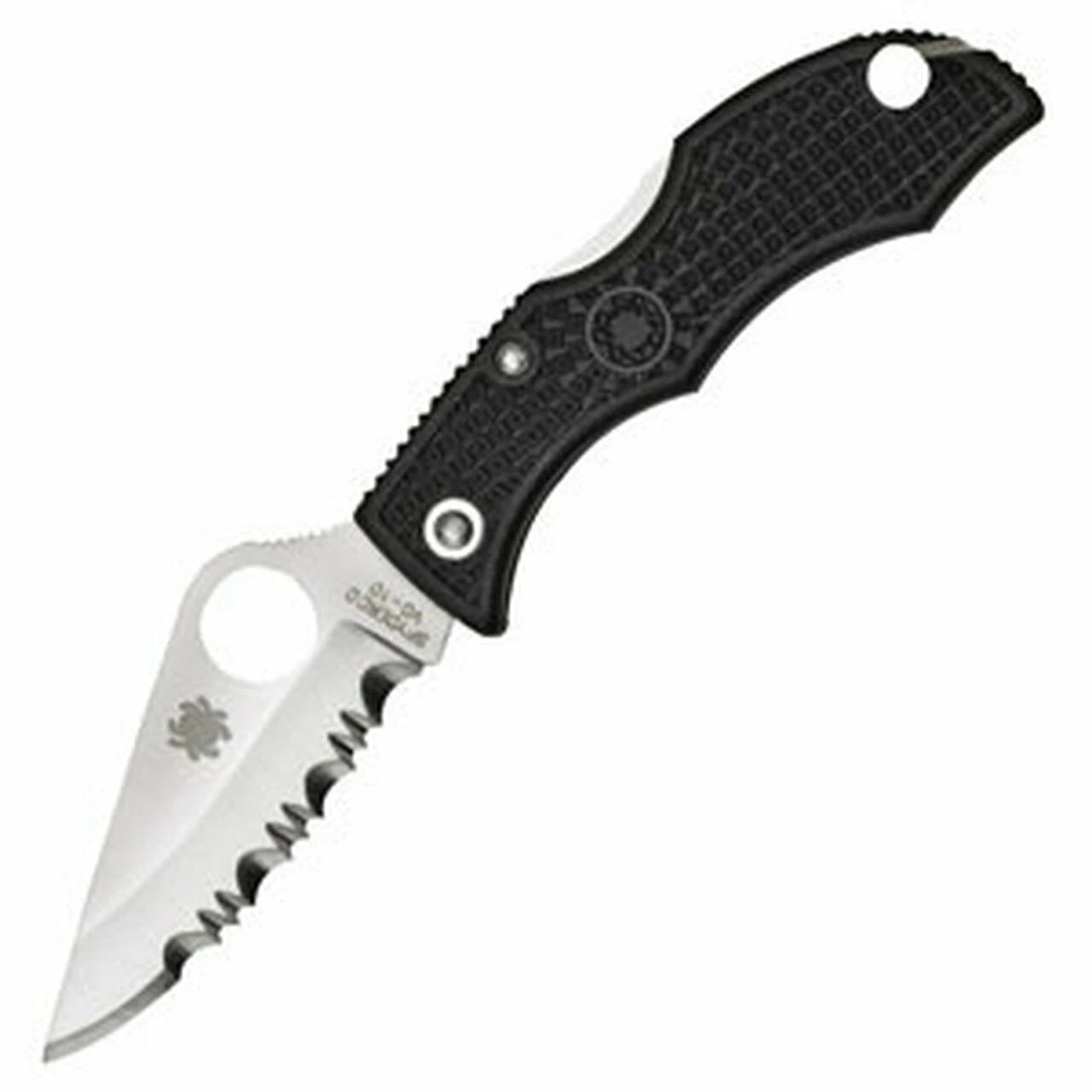 Spyderco Knives Spyderco Ladybug 3 Black FRN LBKS3, 1.938" VG-10 Serrated Blade 1 Spyderco Knives Spyderco Ladybug 3 Black FRN LBKS3, 1.938" VG-10 Serrated Blade